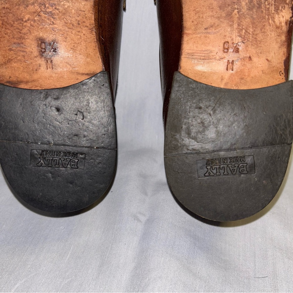 Bally Brown Italian Leather Loafers with Tassels Size 9.5M Great Condition - Picture 11 of 11